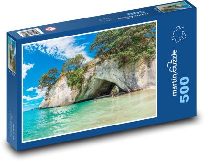 Pláž - Nový Zéland - Puzzle 500 dielikov, rozmer 46x30 cm 