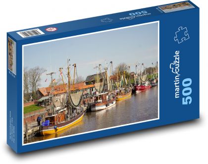 Přístav - lodě - puzzle 500 dílků