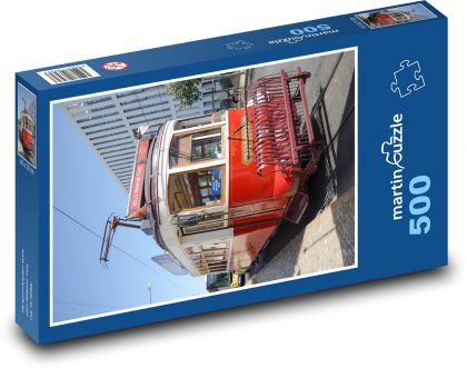 Historická električka - Puzzle 500 dielikov, rozmer 46x30 cm 