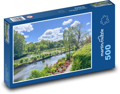 Kwiaty - Park - Puzzle 500 elementów, rozmiar 46x30 cm