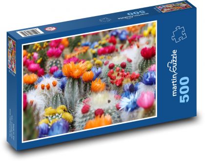 Kaktus - květy - puzzle 500 dílků