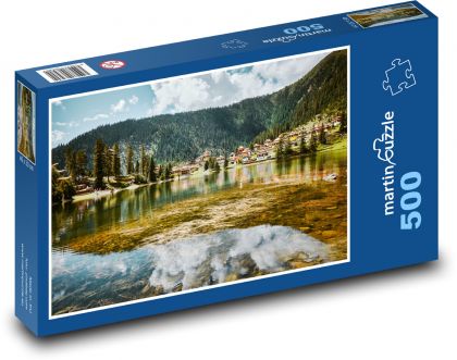 Jezero - příroda - Puzzle 500 dílků, rozměr 46x30 cm
