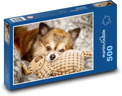 Pes - čivava - Puzzle 500 dielikov, rozmer 46x30 cm 