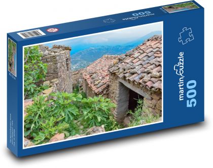 Kamienne domy - Puzzle 500 elementów, rozmiar 46x30 cm