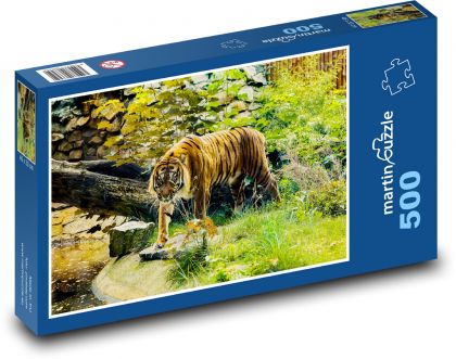 Tiger - beast - Puzzle of 500 pieces, size 46x30 cm 