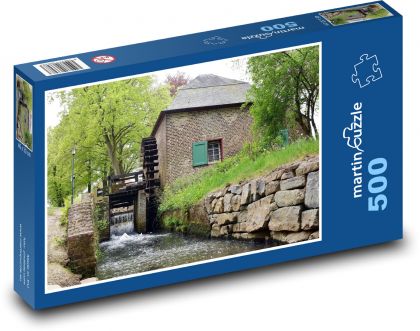 Holandsko - vodní mlýn - puzzle 500 dílků