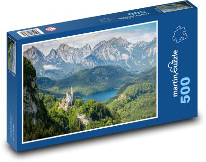 Bavorsko - Neuschwanstein - Puzzle 500 dielikov, rozmer 46x30 cm 