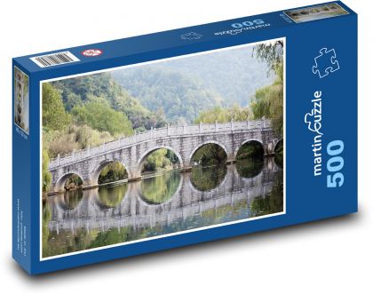 Most łukowy - Puzzle 500 elementów, rozmiar 46x30 cm
