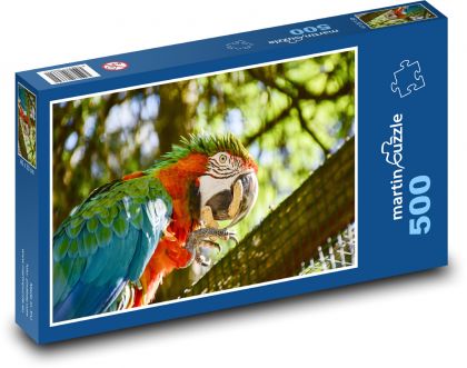 Vták - papagáj - Puzzle 500 dielikov, rozmer 46x30 cm 