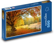 Podzim - les, stromy Puzzle 500 - 46x30 cm