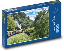 Parní vlak Puzzle 500 - 46x30 cm