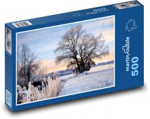 Zimní krajina Puzzle 500 - 46x30 cm