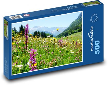 Mountain meadow - Puzzle of 500 pieces, size 46x30 cm 