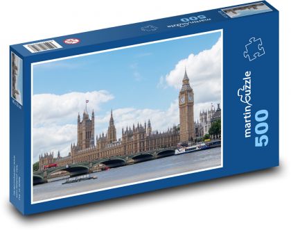 Anglia - Parlament Londyn - Puzzle 500 elementów, rozmiar 46x30 cm