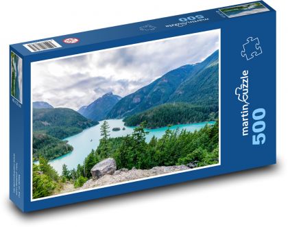 Mountain lake - Puzzle of 500 pieces, size 46x30 cm 