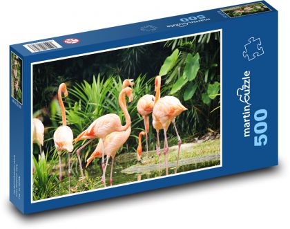 Flamingo - Puzzle of 500 pieces, size 46x30 cm 