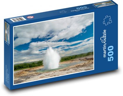 Island - gejzír - puzzle 500 dílků