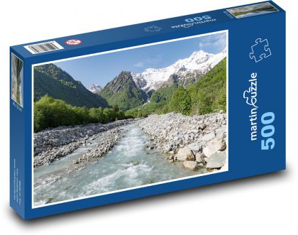 Berge - Fluss - Puzzle - 500 Teile