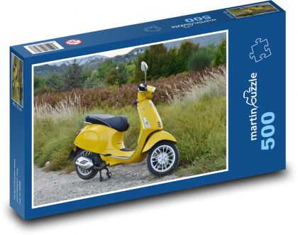 Yellow Scooter - Puzzle of 500 pieces, size 46x30 cm 