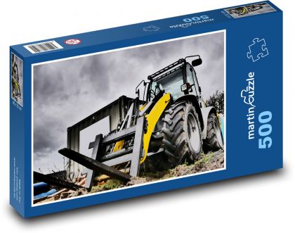 Technologia wykonania - ładowarka czołowa - Puzzle 500 elementów, rozmiar 46x30 cm