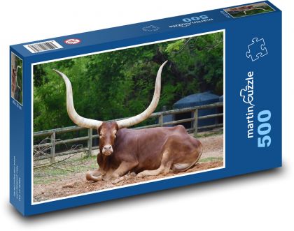Rohy - býk - Puzzle 500 dielikov, rozmer 46x30 cm 