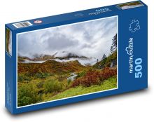 Berge, Täler, Wolken Puzzle 500 Teile - 46 x 30 cm