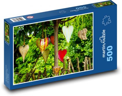 Dekorace - srdce - puzzle 500 dílků