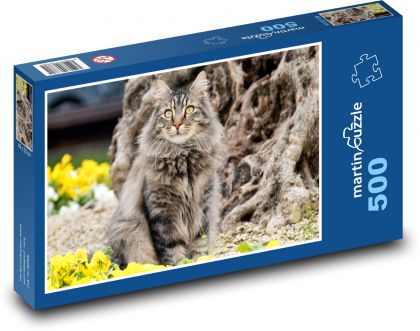 Kočka - mazlíček - puzzle 500 dílků