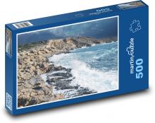 Skalnaté pobřeží - oceán Puzzle 500 - 46x30 cm