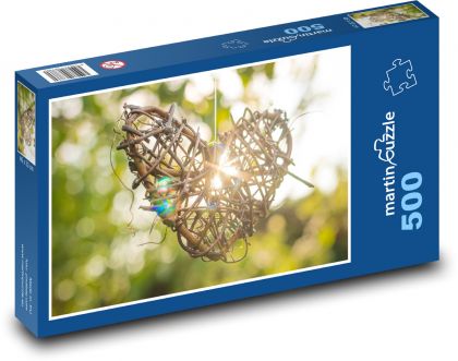Wicker Heart - Puzzle of 500 pieces, size 46x30 cm 