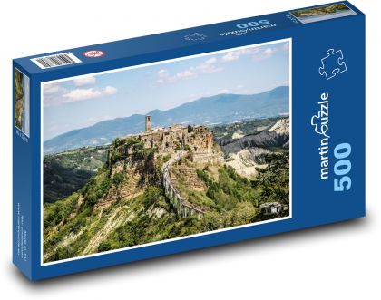 Włoska wioska - Puzzle 500 elementów, rozmiar 46x30 cm
