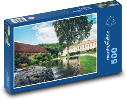 Klášter - budova - Puzzle 500 dílků, rozměr 46x30 cm