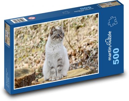 Kot - zwierzę - Puzzle 500 elementów, rozmiar 46x30 cm