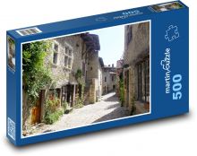 Frankreich - Pérouges Puzzle 500 Teile - 46 x 30 cm