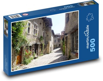 Francúzsko - Pérouges - Puzzle 500 dielikov, rozmer 46x30 cm 