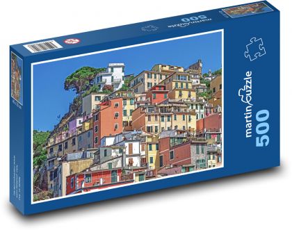 Taliansko - farebné domy - Puzzle 500 dielikov, rozmer 46x30 cm 