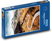 Alpské cesty na jeseň Puzzle 500 dielikov - 46 x 30 cm