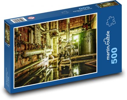 Stará opustená kotolňa - Puzzle 500 dielikov, rozmer 46x30 cm 