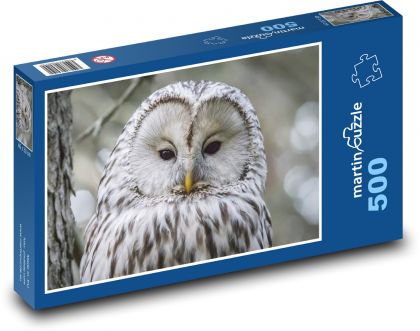 Veľká biela sova - Puzzle 500 dielikov, rozmer 46x30 cm 