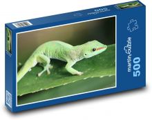 Zelený gekon Puzzle 500 - 46x30 cm