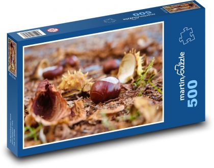 Gaštanová jeseň - Puzzle 500 dielikov, rozmer 46x30 cm 