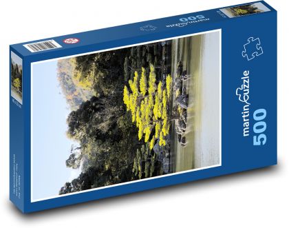 Trees on the water surface - Puzzle of 500 pieces, size 46x30 cm 