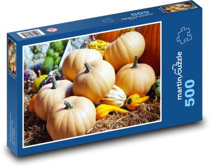 Podzimní dýňové poselství - puzzle 500 dílků