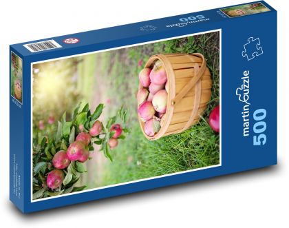 Jesenný zber jabĺk - Puzzle 500 dielikov, rozmer 46x30 cm 