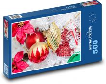 Barevné ozdoby na stromečku Puzzle 500 - 46x30 cm