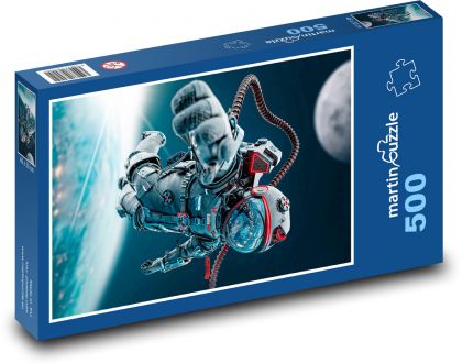 Astronaut ve vesmíru - puzzle 500 dílků