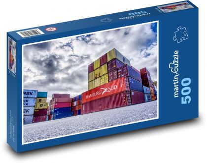 Kontejnerový přístav - puzzle 500 dílků