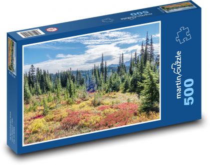 Čarovná jeseň na horách - Puzzle 500 dielikov, rozmer 46x30 cm 