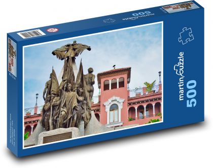 Monumentálna pamiatka so sochami - Puzzle 500 dielikov, rozmer 46x30 cm 