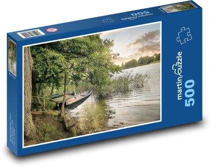 Samotność na brzegu jeziora - Puzzle 500 elementów, rozmiar 46x30 cm